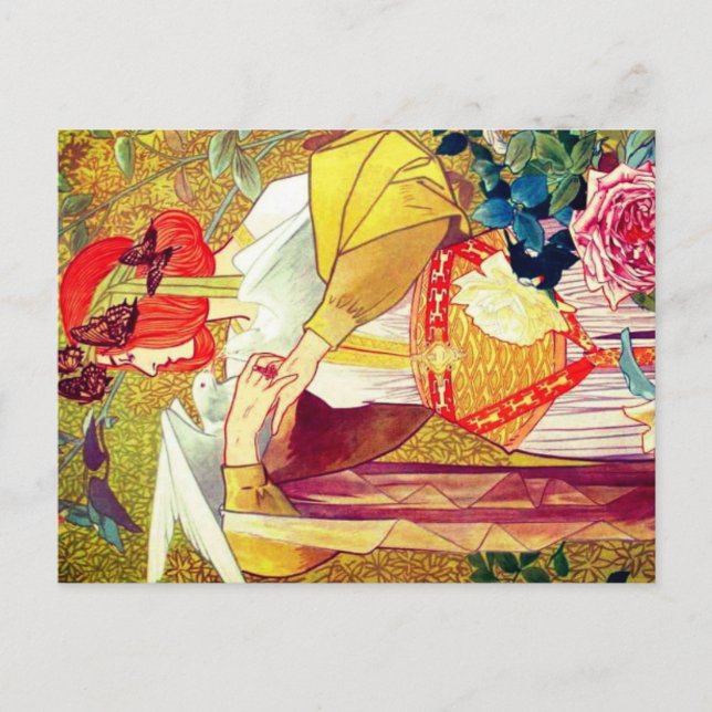 Postal Festiva Art Nouveau (Anverso)