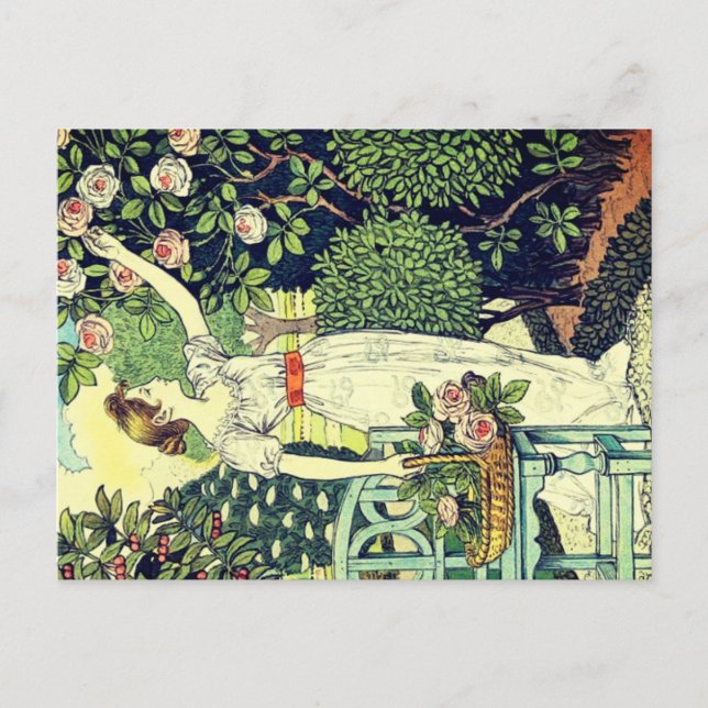 Postal Festiva Art Nouveau (Anverso)