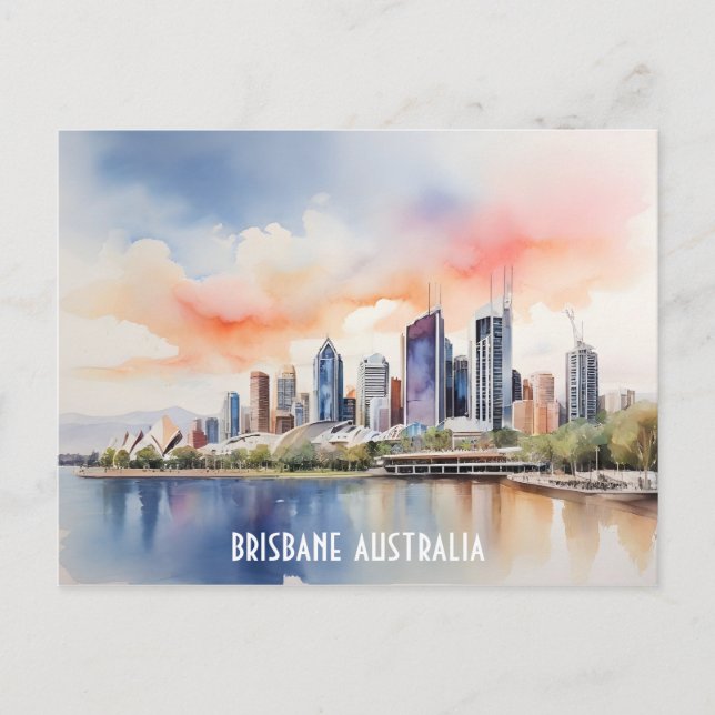Postal Festiva Arte acuático de Brisbane (Anverso)