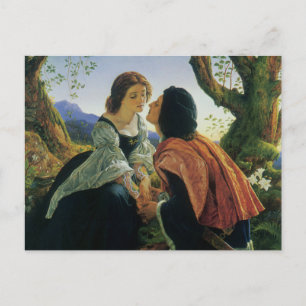 Postal Festiva Arte antiguo, Amantes al atardecer, Sir Joseph Noe