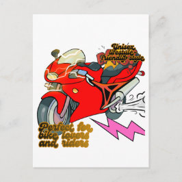 Postal Festiva Arte de Bicicleta de Carreras Velocidad