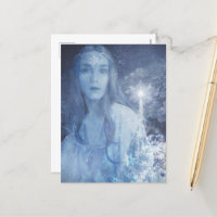 Arte de fantasía de reina de la nieve Navidades