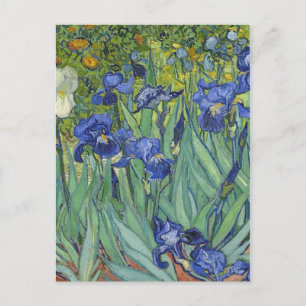 Postal Festiva Arte de Irises Vincent van Gogh