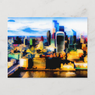 Postal Festiva Arte De Londres