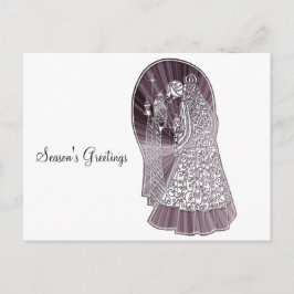 Postal Festiva Arte de Navidades de tres sabios