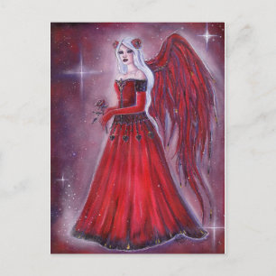 Postal Festiva Arte de Valentine Angel por Renee Lavoie Holiday C