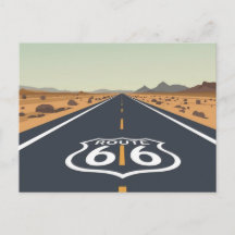 Arte de viaje vintage de la carretera del desierto