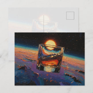 Postal Festiva Arte del Whisky: En el espacio (pintura n.º 3)
