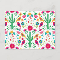 Arte Popular Floral Tradicional Mexicano Colores B