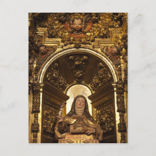 Postal Festiva Arte religioso en representación de Santa Teresa
