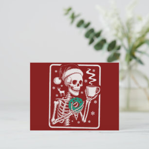 Postal Festiva Asesinato muestra a amigos Navidades del horror Te