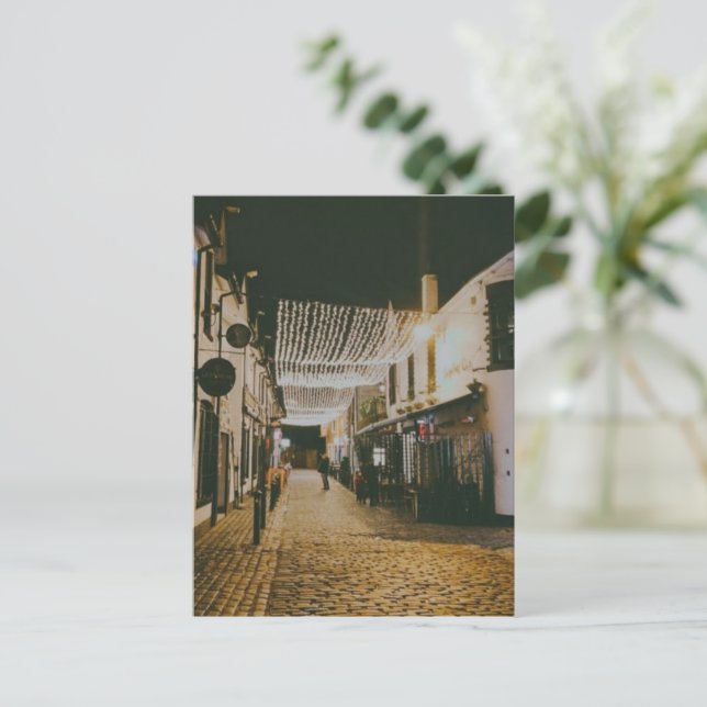 Postal Festiva Ashton Lane, Glasgow, Escocia (Anverso de pie)