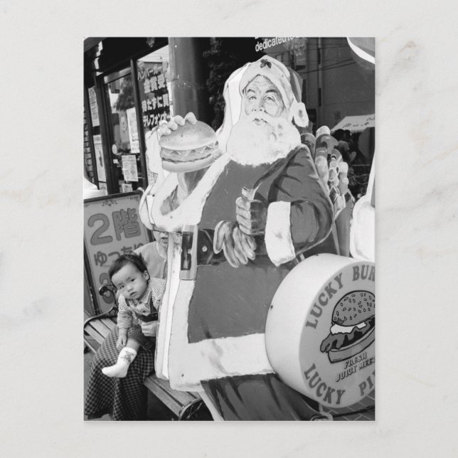 Postal Festiva Asia, Japón, Hakodate. Papá Noel en Japón (Anverso)