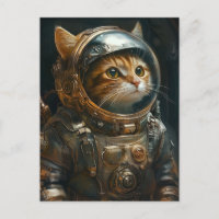 Astronauta del gato Steampunk