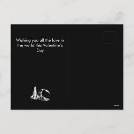 Postal Festiva astronauta, feliz día de San Valentín nombre perso