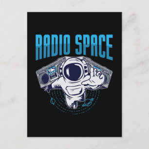 Postal Festiva Astronomía Música Lover Radio Espacio Estrellas Un