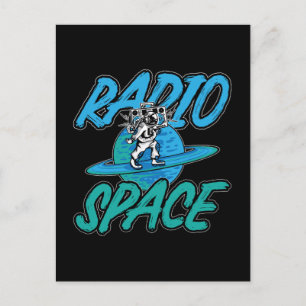 Postal Festiva Astronomía Música Lover Radio Space Estrellas Univ