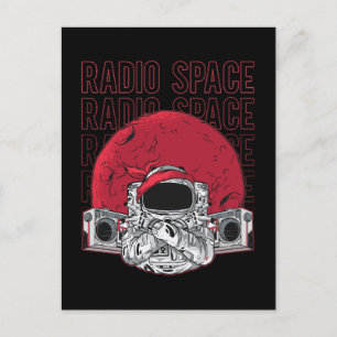 Postal Festiva Astronomía Radio Space Stars Music Lover Universe