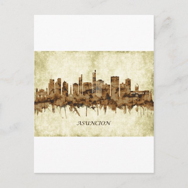 Postal Festiva Asunción Paraguay (Anverso)