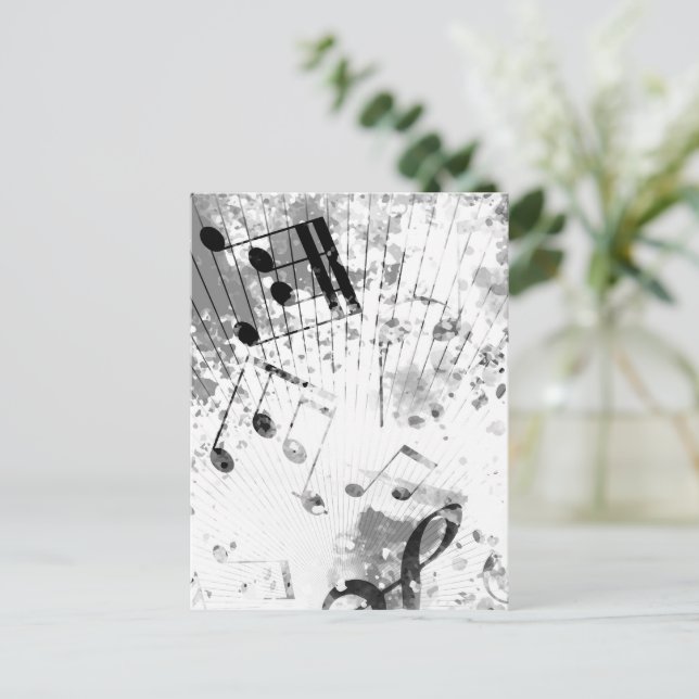 Postal Festiva Atmósfera musical 1 (Anverso de pie)