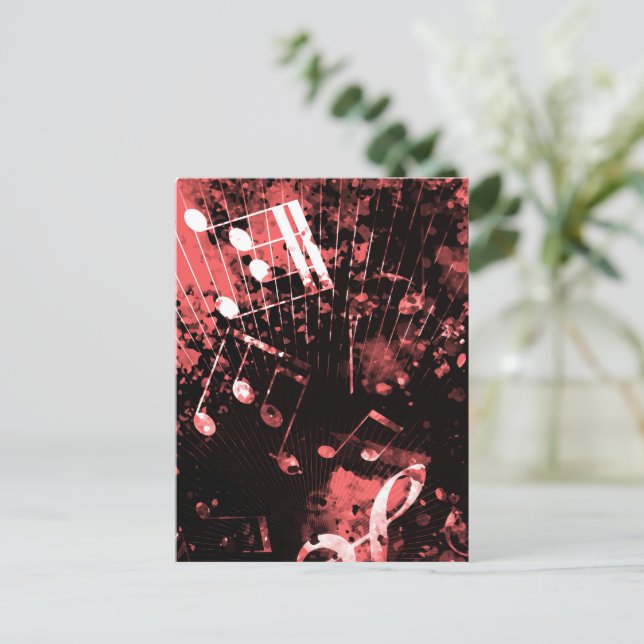 Postal Festiva Atmósfera musical 4 (Anverso de pie)