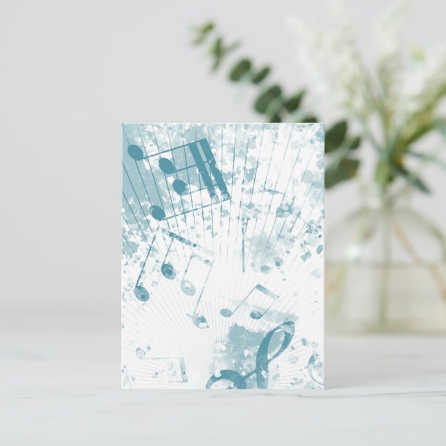 Postal Festiva Atmósfera musical 5 (Anverso de pie)