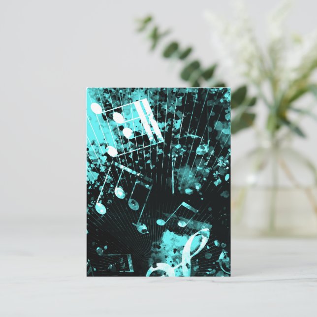 Postal Festiva Atmósfera musical 6 (Anverso de pie)