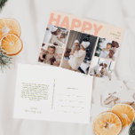 Postal Festiva Audaz Año Coral Moderno en Reseña de cinco fotos f<br><div class="desc">Envíe cálidos deseos esta temporada de vacaciones con este año de coral único y lindo, audaz y moderno en revisión de feliz postal de vacaciones. Su diseño es sencillo y minimalista, con elementos inspirados en el boho, en tonos rosa claro, coral pastel, verde salado, rubor y melocotón. Celebrando el espíritu...</div>