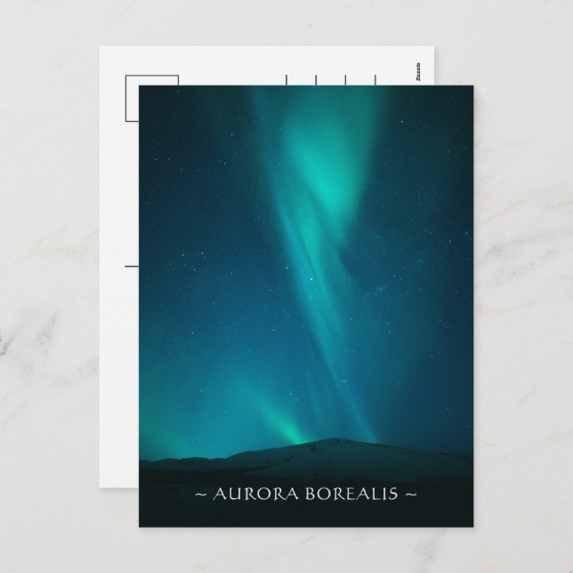 Postal Festiva Aurora Borealis (Anverso / Reverso)
