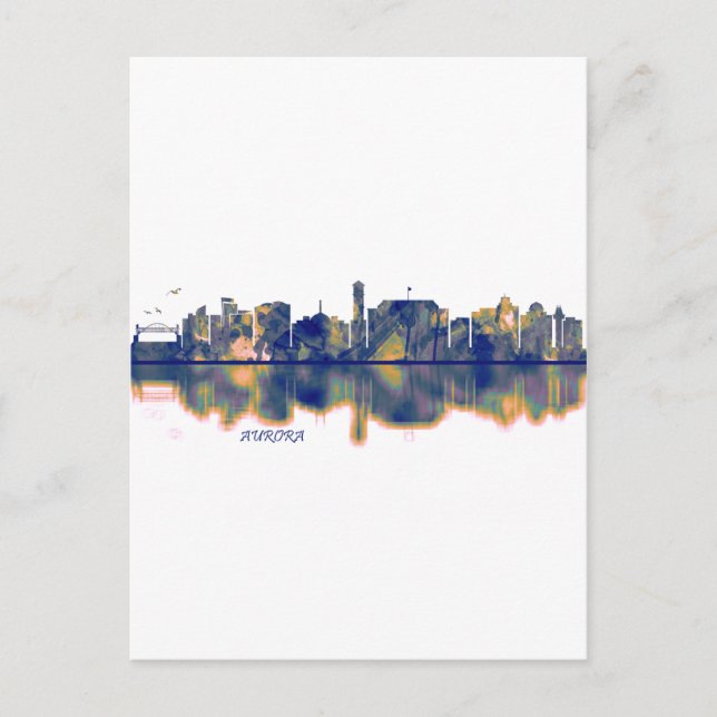 Postal Festiva Aurora Skyline (Anverso)