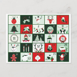 POSTAL FESTIVA AVANCE DE NAVIDADES RETRO 2023