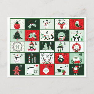POSTAL FESTIVA AVANCE DE NAVIDADES RETRO 2023