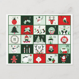 POSTAL FESTIVA AVANCE DE NAVIDADES RETRO 2023