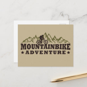 Postal Festiva Aventura en bicicleta de montaña - Bicicleta de mo