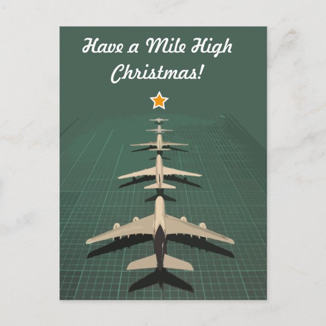 Postal Festiva Avgeek Mile High Navidades (Anverso)