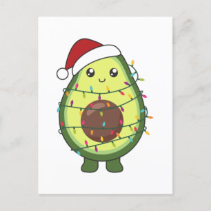 Postal Festiva Avocado Christmas Lights Funny Avocados
