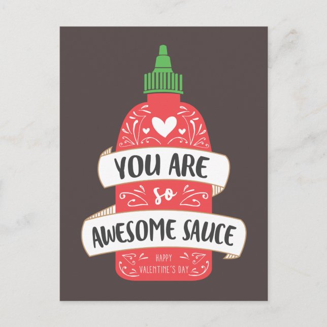 Postal Festiva Awesome Sauce Valentcard (Anverso)