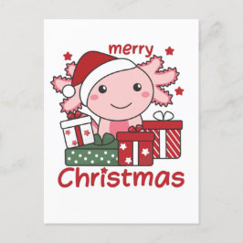 Postal Festiva Axolotl Christmas Gift Winter Animals Axolotl
