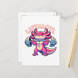 Postal Festiva Axolotl LIFTALOTL