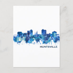 Postal Festiva Azul aéreo de Huntsville Alabama