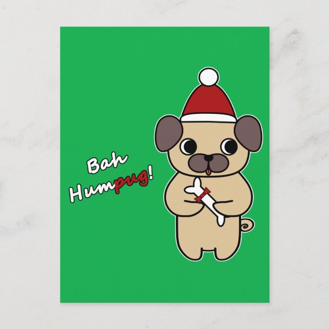 Postal Festiva ¡Bah Humpug! 1 (Anverso)