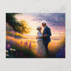 Postal Festiva Bailando con mi alma gemela