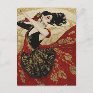 POSTAL FESTIVA BAILE DE FLAMENCO #2