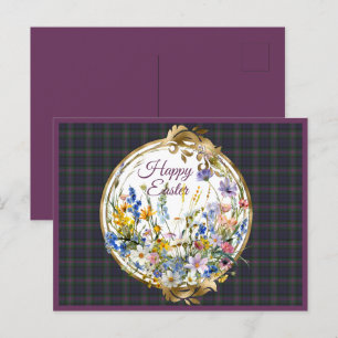Postal Festiva Baird Weathered Scottish Tartan Easter Floral