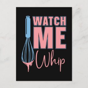 Postal Festiva Baker Baking Watch Me Whip Bakery Chef Cake Bake