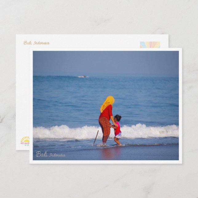 Postal Festiva Bali Motherhood Beach Postcard (Anverso / Reverso)