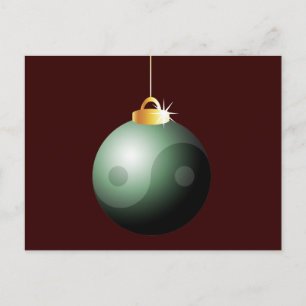 Postal Festiva Ball de Navidades Yin Yang