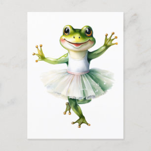 Postal Festiva Ballet bailarín de rana fina.