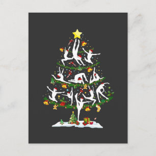 Postal Festiva Ballet Dance Lover Xmas Navidades de ballet ilumin