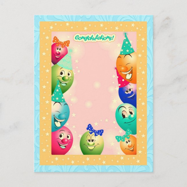 Postal Festiva ballooned-up (Anverso)